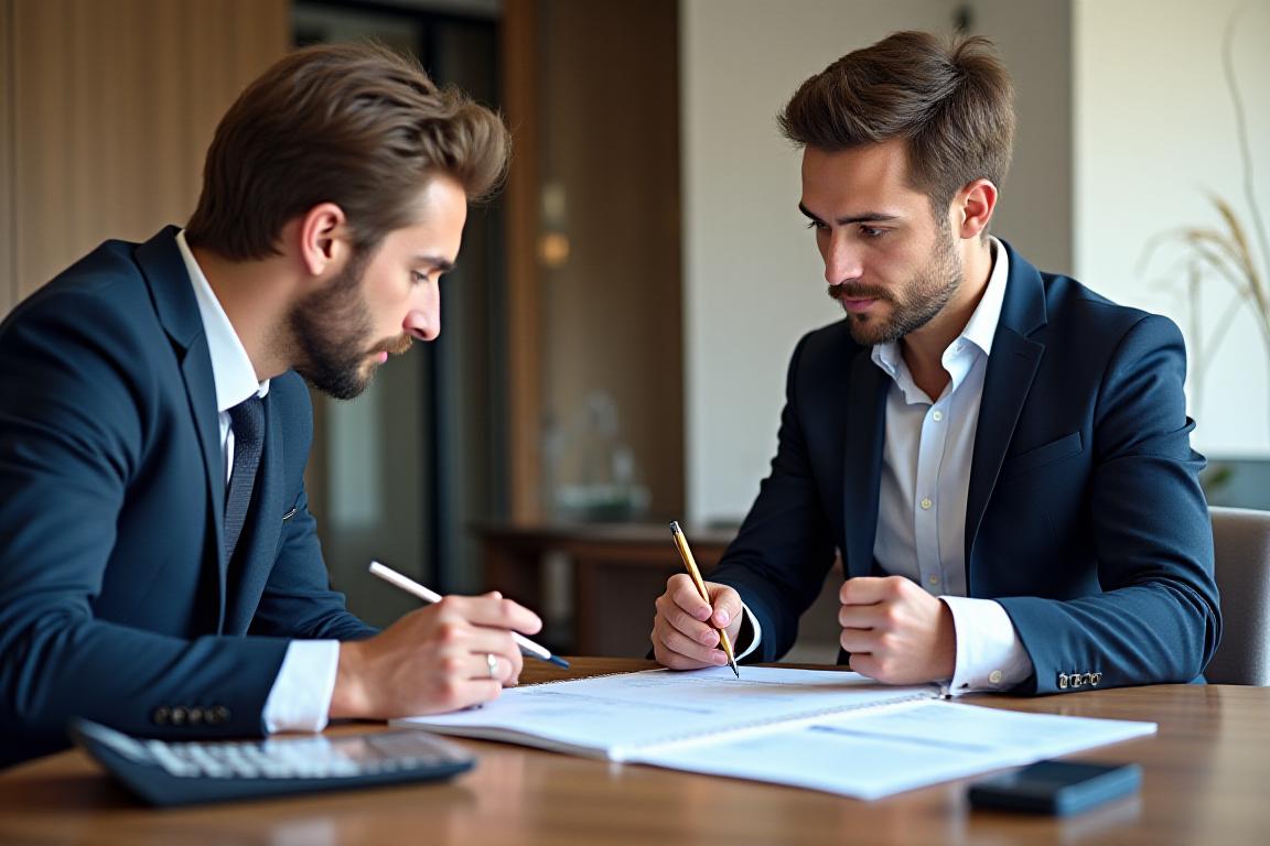 Professionista in ufficio che analizza documenti fiscali per il regime forfettario 2024
